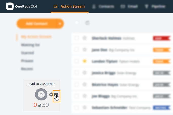 Minimze targets and goals in your crm