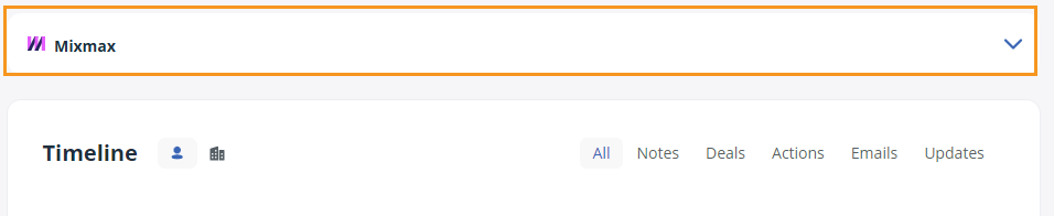 Click on the MixMax widget to expand it.