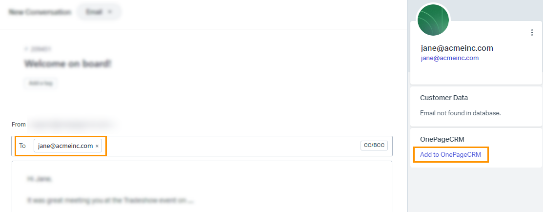 Help Scout | Add to OnePageCRM