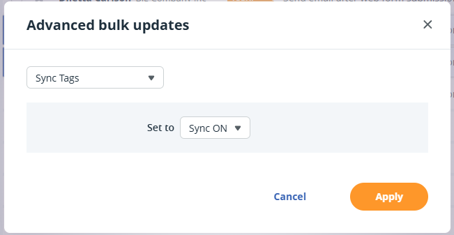 Advanced Bulk Updates | Sync Tags