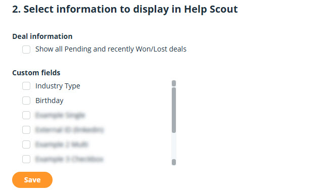 OnePageCRM | Help Scout integration | Step 2