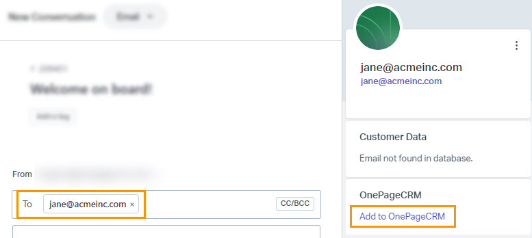 Help Scout | Add to OnePageCRM