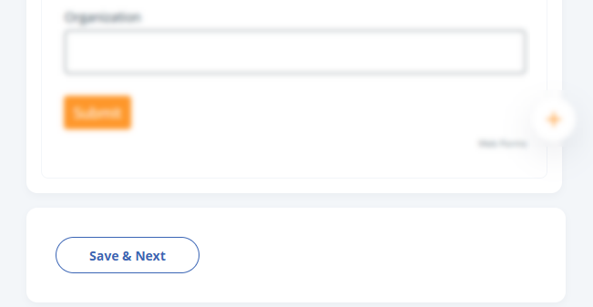 Web forms | Build section | Save & Next