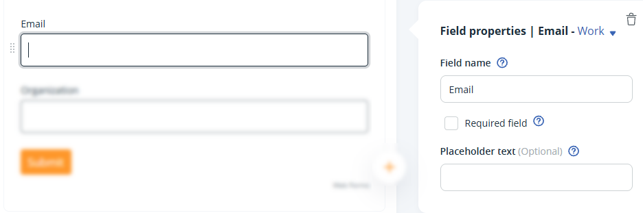 Web forms | Build | Field properties
