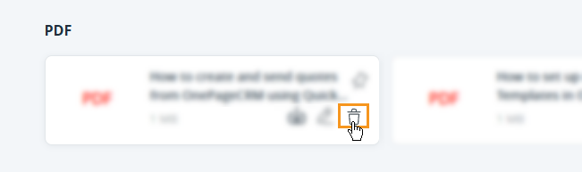 More | Documents | bin icon