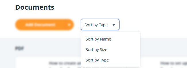 More | Documents | Sort by