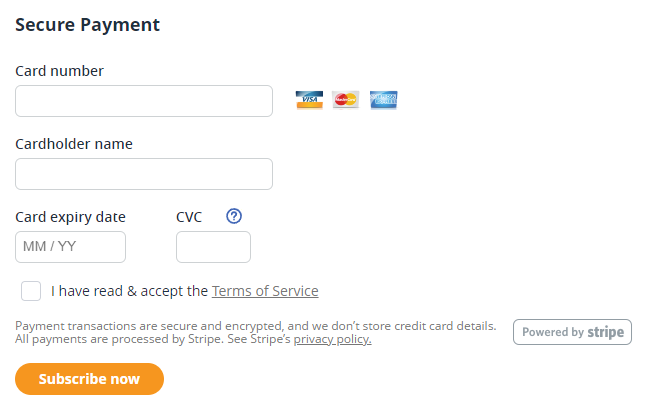 Users, Plans and Billing | Secure Payment