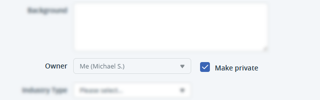 Edit contact | Make private