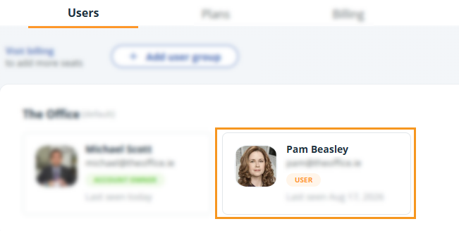 Users, Plans and Billing | Users