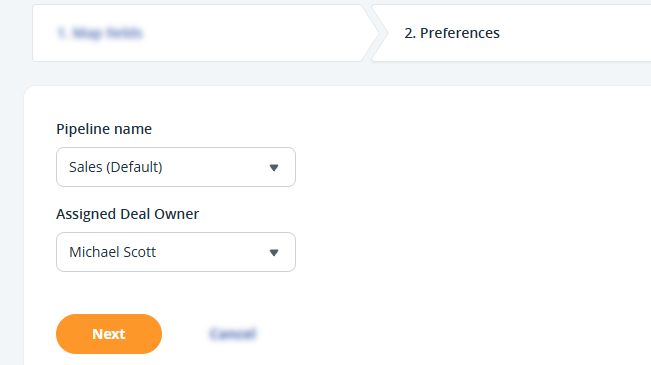 Import Deals | Preferences