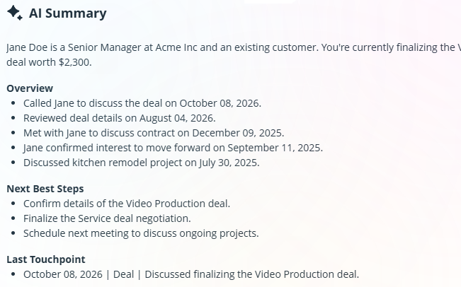 Contact page | AI Summary