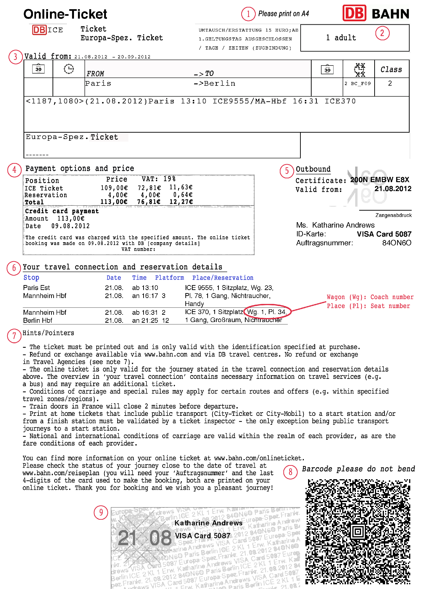 Understanding your German train ticket Loco2 Help