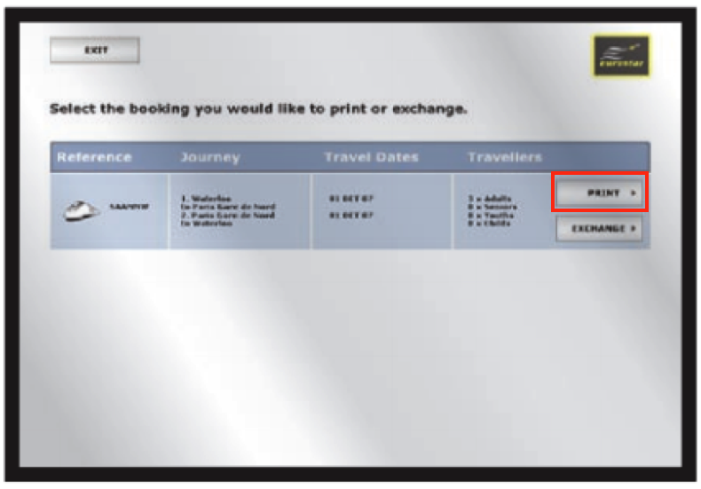 Collecting Eurostar tickets Loco2 Help
