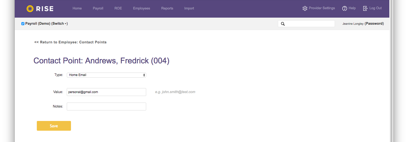 employee emergency contact information