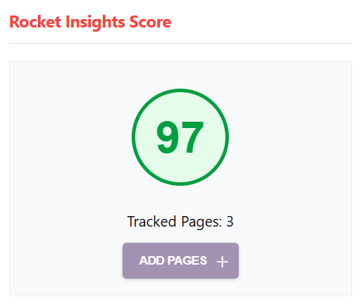 rocket insights score