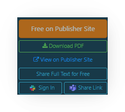 Screenshot of the action buttons on an Open Access article with a limited license: an orange 'Free on Publisher Site' button, plus 'Download PDF', 'View on Publisher Site', 'Share Full Text for Free', 'Sign In', and 'Share Link' — DeepDyve links out to the journal site for these articles.