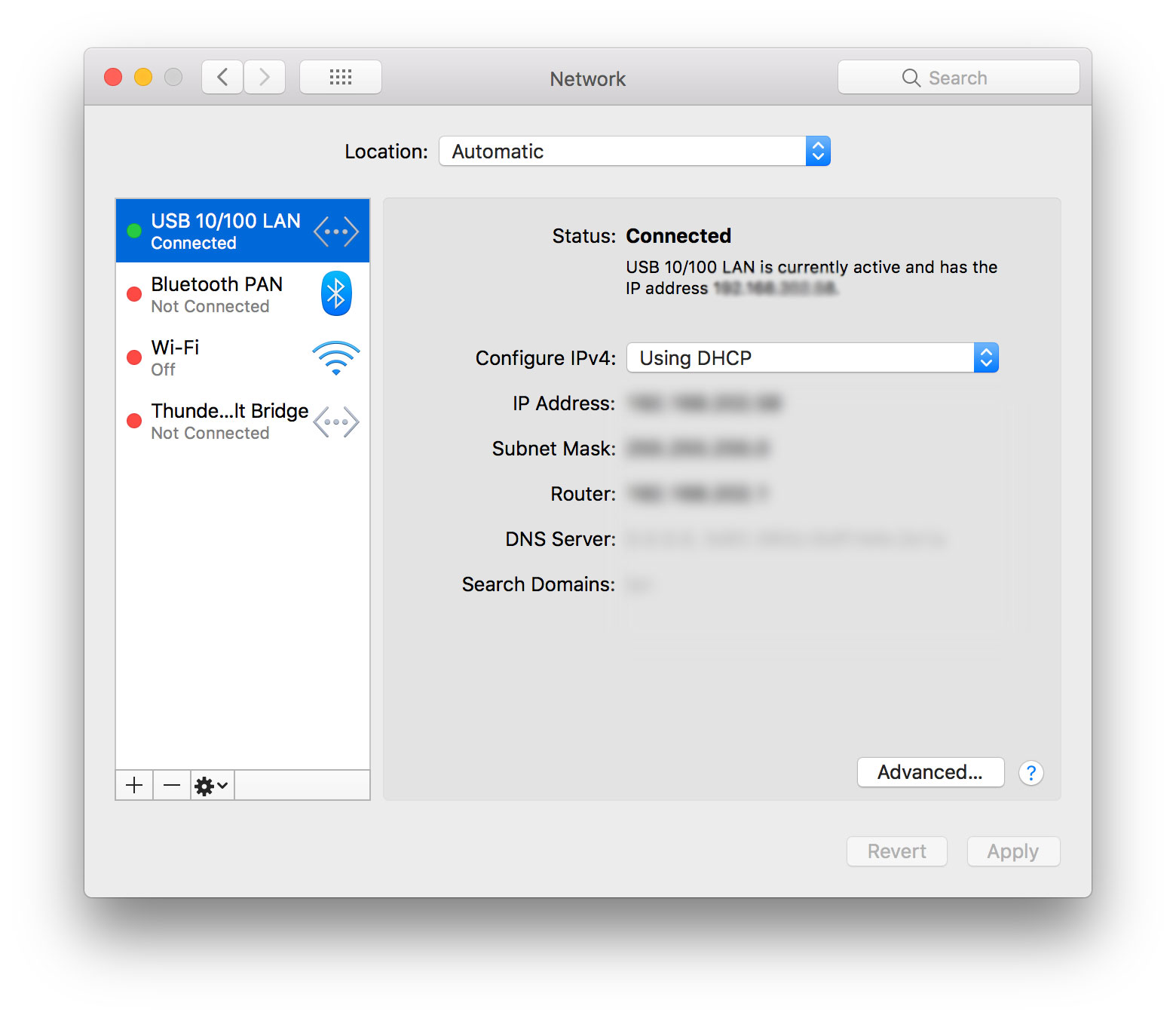 enable ethernet for mac