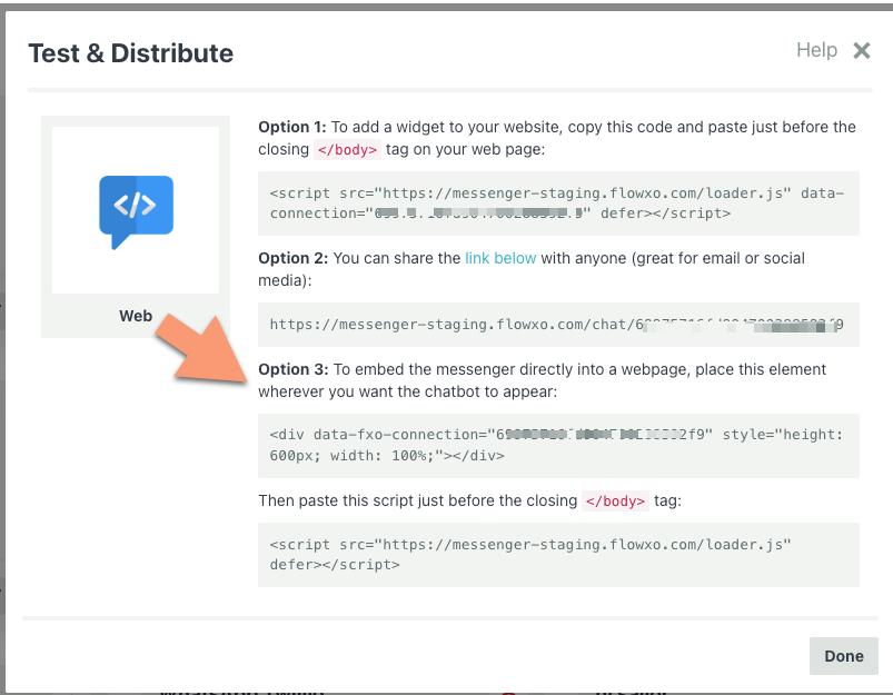 Inline embed on a sample webpage