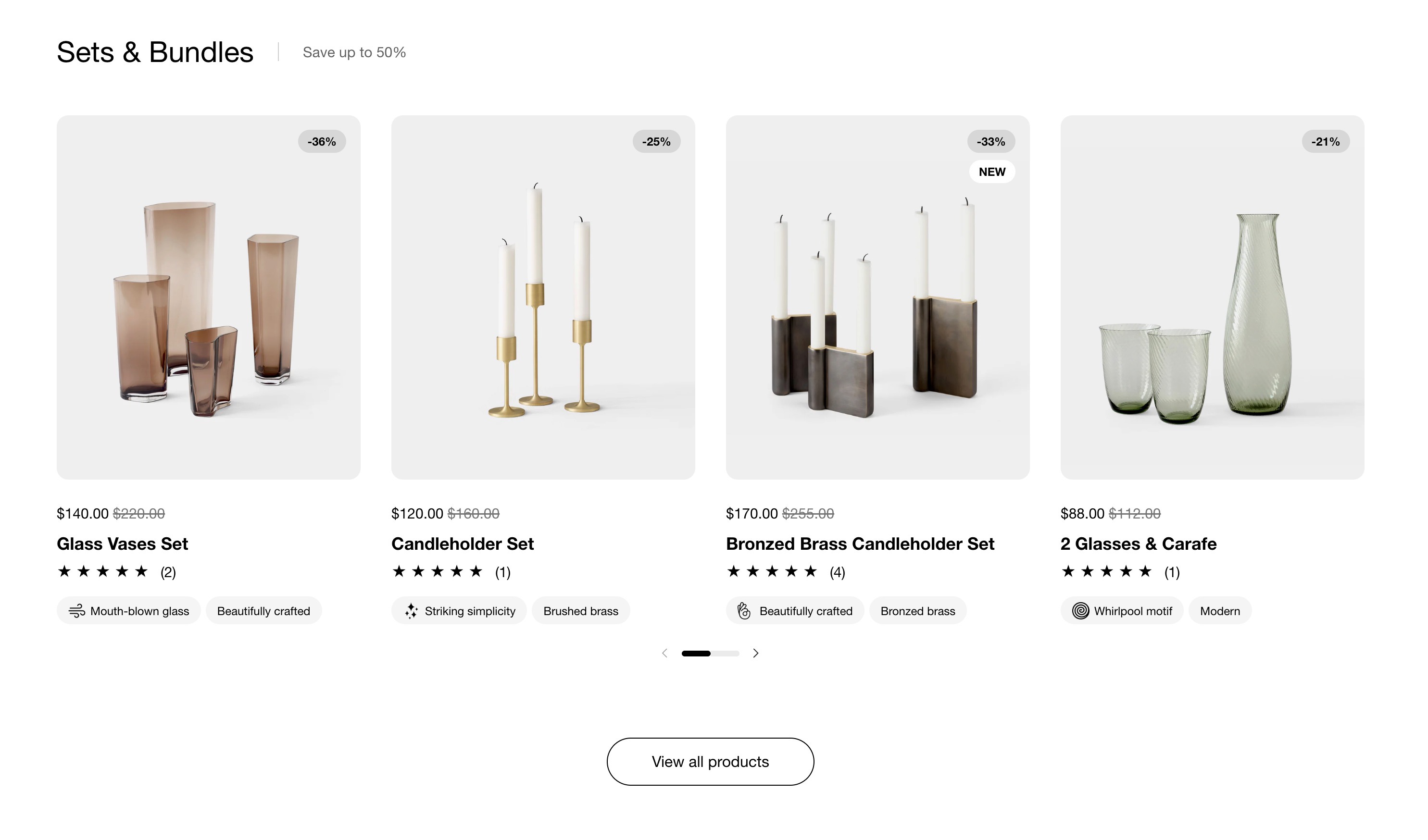 featured collection slider