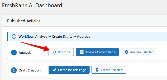 How to prioritize articles
