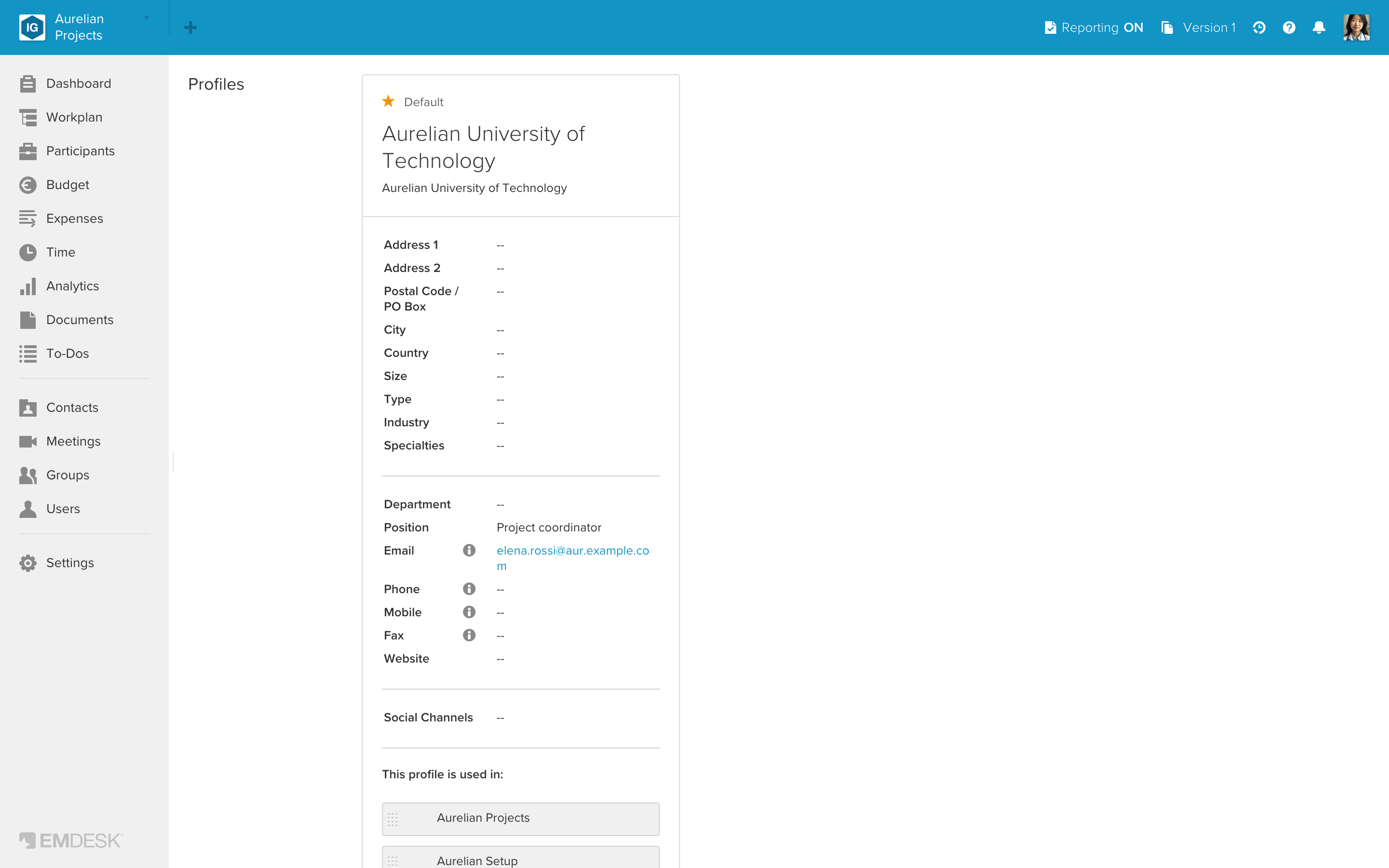 Manage your profiles