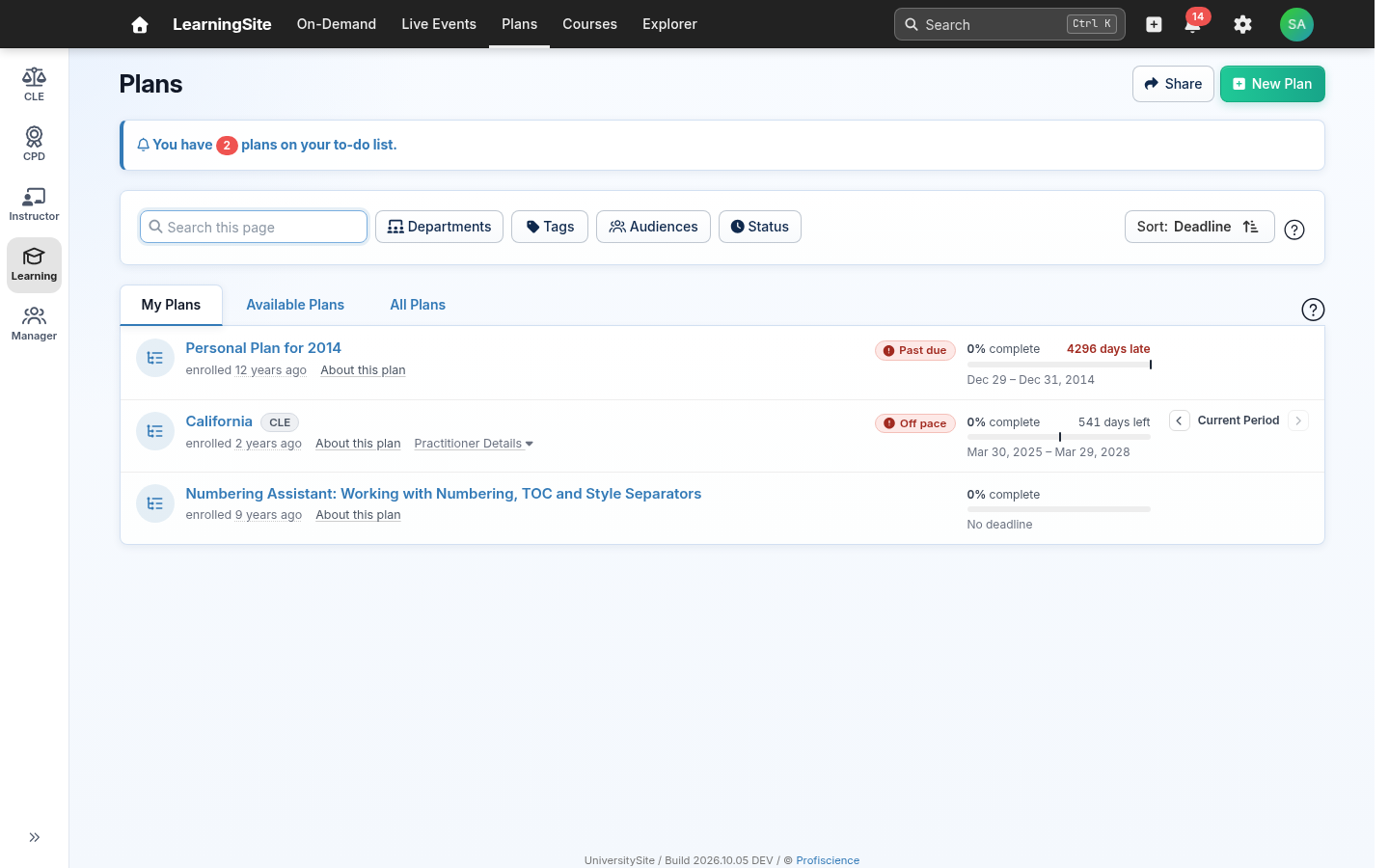 Plans, refreshed design