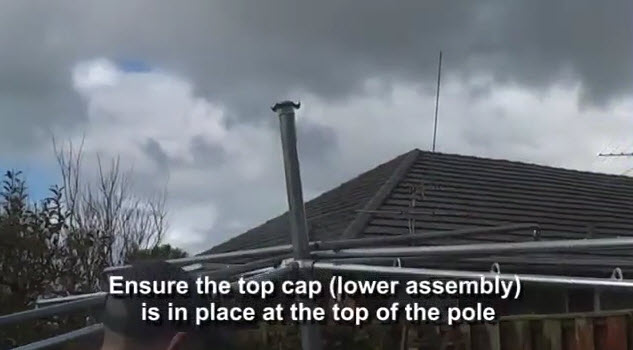 how to install hills hoist galvanised clothesline