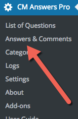 Managing Answers and Comments - Discussion Forum Plugin for WordPress