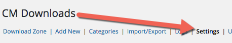 Navigation to the plugin settings - WordPress Customer Area