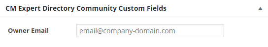 Adding owner email - WordPress Employee Directory