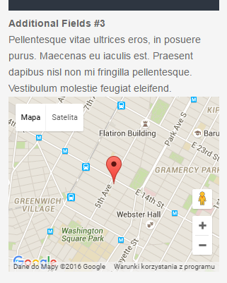 Google Map on the expert page - WordPress Plugin Staff Directory