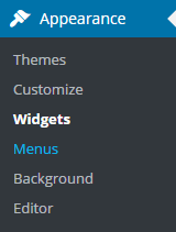 Widgets settings