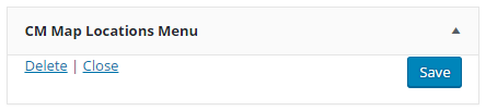 Locations menu widget settings - Maps WordPress Plugin