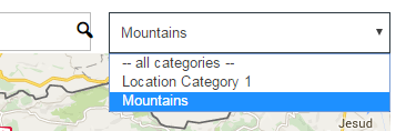 Filtering locations by category - Maps Plugin