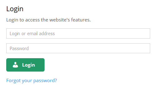 Login form - User Registration WordPress