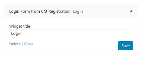 Login form widget - WordPress Login Plugin