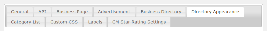 Directory appearance settings - Business Directory Plugin WordPress