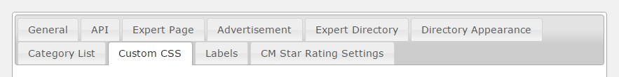 Custom CSS tab - WordPress Staff Directory Plugin