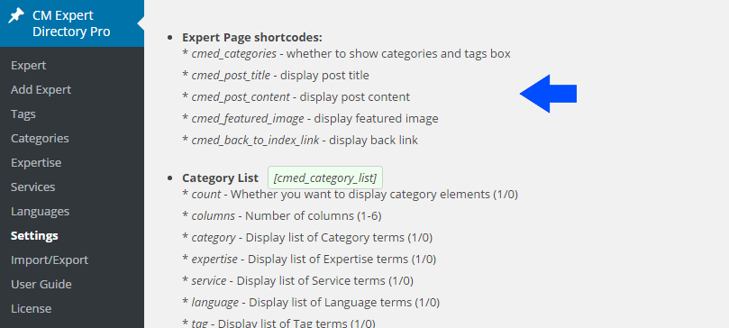 Shortcodes for customizing templates - WordPress Member Directory Plugin