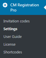 Navigation to the plugin settings - User Registration WordPress