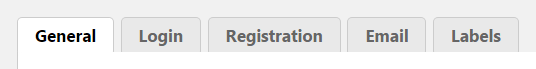 General plugin settings - WordPress Login Plugin