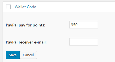 PayPal Payout form - Points and Rewards Plugin