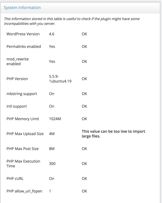 System information for checking the plugin compatibility - WordPress Question and Answer Plugin