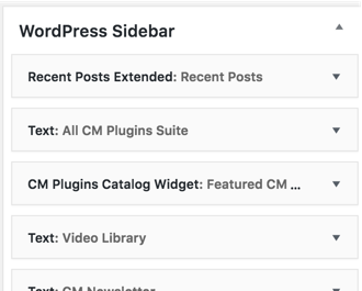 WordPress Sidebar - File Manager WordPress