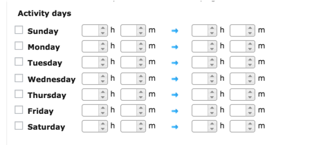 Popup Activity dates settings - Timed Popup WordPress Plugin