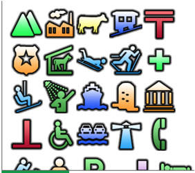 Icons examples - Travel Map Plugin