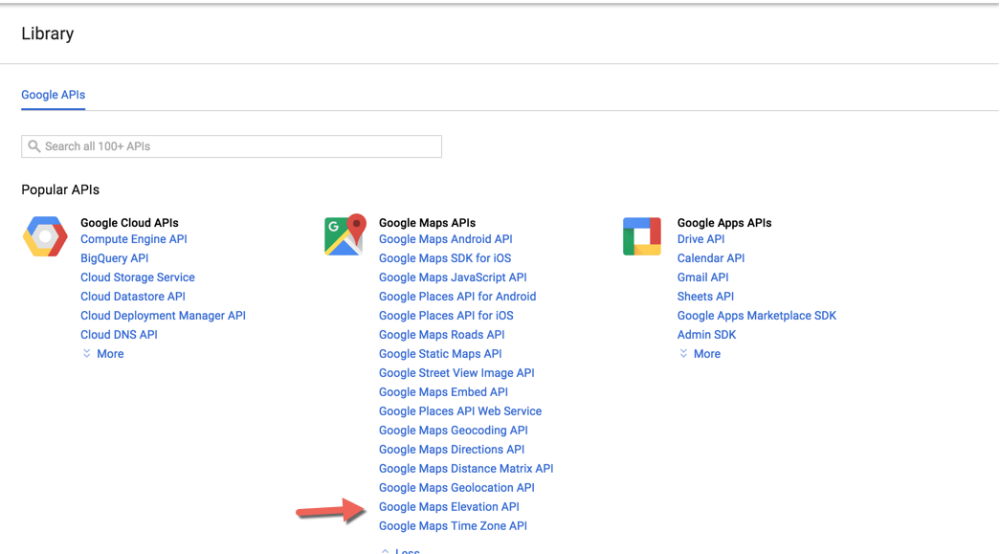 Checking if the Elevation API is enabled