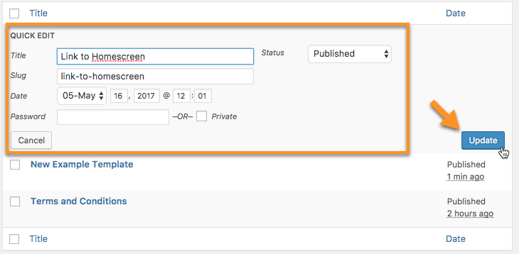 Quick editing of the help item template - WordPress On Screen Walkthrough Plugin