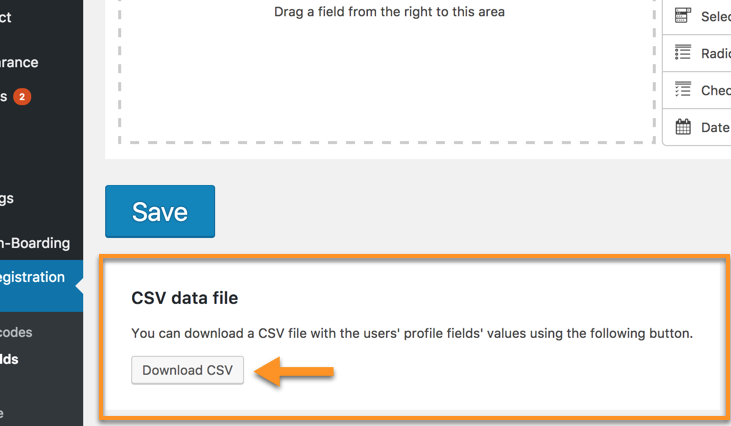 Exporting user profile fields data to CSV - WordPress Social Sign In Plugin