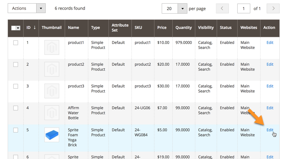 Editing the product - Magento 2 Shipping Rules